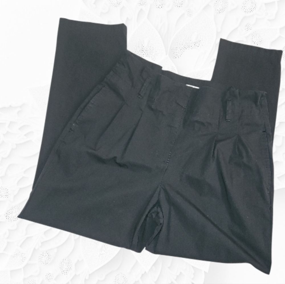 J.‎ Crew Tapered Paperbag Women's Black Ankle Pants